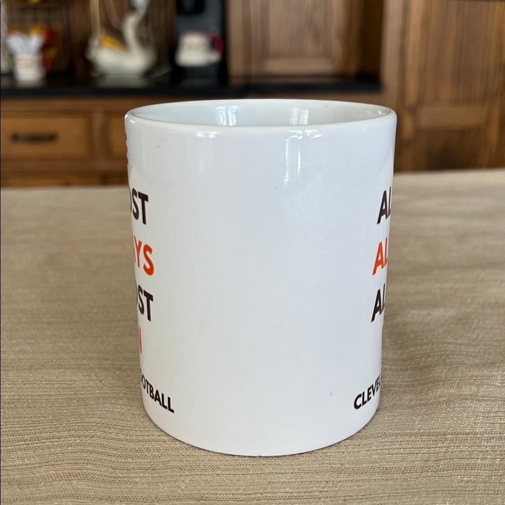 Cleveland Browns NFL Football We Almost Always Almost Win coffee mug dawg pound - Picture 5 of 7